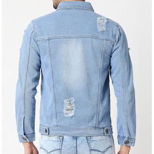 Veste en jean quantité minimale de commande dernier prix bas pour hommes veste en jean fabriquée en usine pour hommes en gros - Product Image 4