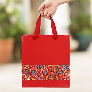 Bolsa de papel de Arte de Vietnam ecológica con logotipo personalizado para tiendas de regalos boutique, embalaje y decoración de compras (reciclable) - Product Image 3