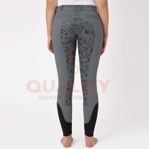 Jodhpurs d'équitation durables construits avec un tissu extensible solide coupe ajustée genoux renforcés et respirant pour tous les jours - Product Image 2