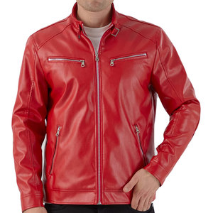 ใหม่คุณภาพระดับพรีเมียมผู้ชาย Racer แจ็คเก็ตหนังปากีสถานทําแจ็คเก็ตหนังแกะแท้สําหรับผู้ชาย - Product Image 1