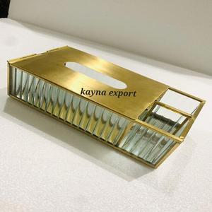 2025 boîte à mouchoirs en métal décorative fantaisie avec laiton couleur antique prix de gros liquidation vente pour boîte à mouchoirs prix pas cher - Product Image 1