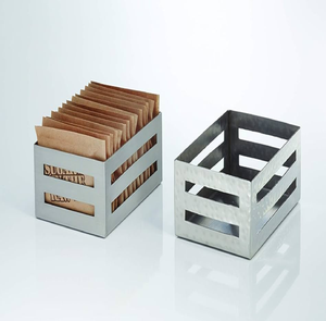 ชั้นวางน้ำตาลสแตนเลสสตีลโซลูชั่นจัดเก็บโลหะสำหรับร้านกาแฟร้านอาหาร - Product Image 5