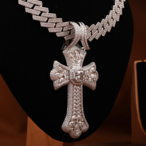 Star Dust Moissanite Diamond Custom Christian Cross Iced Out Popular Multi Cut Hip Hop Style Pendant en plata 925 - Product Image 4