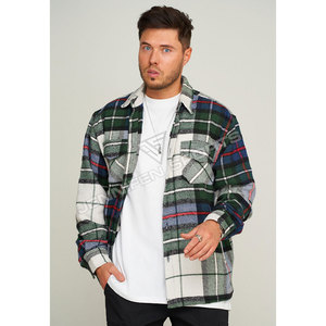 เสื้อเชิ้ตผ้าฟลานเนลเนื้อแน่นแบบสั่งทำพิเศษ ผลิตจากผ้าขนสัตว์ 100% แขนยาว ปกพับลง มีกระเป๋าเสื้อ ติดกระดุม ระบายอากาศได้ดี - Product Image 2