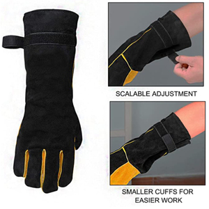 Gants de soudage en cuir de vachette de haute qualité Top Sale Gants de travail de sécurité avec gants de soudage de qualité garantie - Product Image 4
