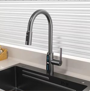 Grifo de Cocina Inteligente con Pantalla Digital de Temperatura, Salida de Agua Fría y Caliente, Diseño Extraíble para una Fácil Limpieza - Product Image 1