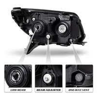 Oferta de Fábrica: Faro Delantero Negro para Toyota 4Runner 2006-2009 Tipo USA