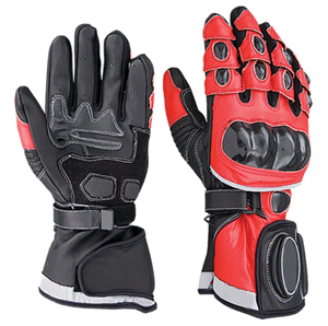 ถุงมือแข่งรถมอเตอร์ไซด์ถุงมือหนังสำหรับเล่นกีฬาขี่มอเตอร์ไซด์ดีไซน์ใหม่ล่าสุด - Product Image 1