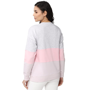 Qualité Exportation En Gros Prix Pas Cher Femmes Sweat-shirt Décontracté Personnalisé Rayé à Manches Longues Sweat-shirt Ras Du Cou Pour Les Femmes - Product Image 5