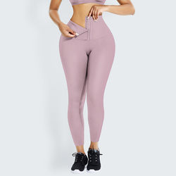 Wholesale High Waist <b>Ladies</b> Gym <b>Leggings</b> Active Wear Fitness Mesh Yoga Tights <b>Pocket</b> Solid Pattern Compression Pants for Women - Product Image 6