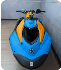 NOUVEAU 2026 SEADO-O SPARK TRIXX 3UP 90HP - BLEU GULFSTREAM / ORANGE CRUSH - Product Image 1