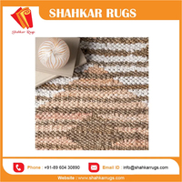Tapis en jute fait main, design 2023, haute qualité, style moderne, chevron réversible, grande taille, tapis de porte, cuisine