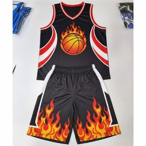 ชุดบาสเก็ตบอลมืออาชีพ เสื้อแขนกุด กางเกงขาสั้น ผ้าระบายอากาศ สำหรับการแข่งขัน ฝึกซ้อม และชุดทีม - Product Image 5