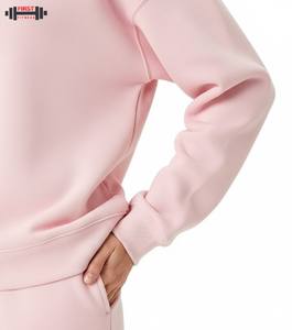 Sweat-shirt d'hiver pour femmes tendance, manches longues, vente en gros personnalisée, haute qualité, design doux, décontracté, fitness, tie-dye, 2 pièces, pas cher - Product Image 6