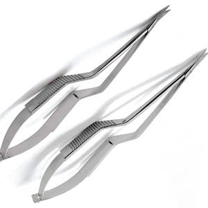 Micro chirurgical YASARGIL de qualité supérieure 210mm (8.14 pouces) en acier inoxydable allemand en forme de baïonnette incurvée dentelée à une lame tranchante - Product Image 3