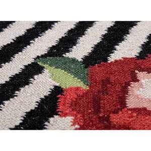 Alhambra - Alfombras de lana de tejido plano en gris y negro, ADWL-13230, con diseño de chevrón, rayas y rectángulos, para el hogar, pasillo, dormitorio, habitación, junto a la cama - Product Image 3