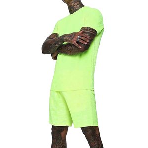 Conjuntos Cortos de Verano para Hombre, 2 Piezas, Manga Corta, Ropa de Playa, Traje Deportivo, Conjuntos Cortos de Dos Piezas para Hombre, Camiseta y Pantalones Cortos - Product Image 1