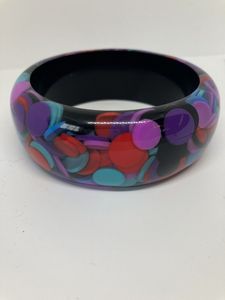 OCASION, joyería, pulsera acrílica de resina, brazalete exagerado, deslumbrante, Multicolor, ancho, Irregular, cuadrado, pulseras acrílicas para mujer - Product Image 5