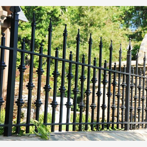 Clôture décorative de jardin <span class=keywords><strong>extérieur</strong></span> personnalisée Maisons modernes Clôture <span class=keywords><strong>murale</strong></span> en <span class=keywords><strong>fer</strong></span> <span class=keywords><strong>forgé</strong></span> pour arrière-cour - Product Image 3