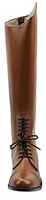 Équitation équestre bottes longues à fermeture éclair Polo hommes équitation grandes bottes marron en cuir véritable à lacets équitation genou haute bottes longues