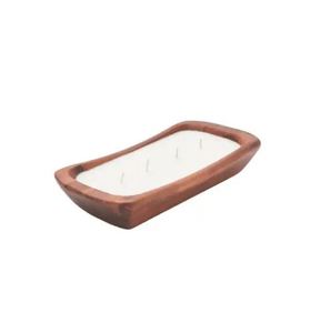 Bougie croisée en bois d'acacia naturel de haute qualité faite à la main pour les décorations de fête de Noël à la maison Nouvelle arrivée à un bon prix - Product Image 4