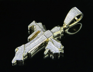 จี้เพชรโมอิสรูปไม้กางเขนสไตล์ฮิปฮอปทำจากเงินสเตอลิง925ที่น่าตื่นตาตื่นใจ - Product Image 4