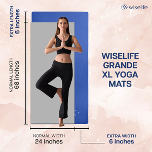 Colchoneta de yoga extra grande azul marino Agarre y estabilidad Premium - Product Image 2