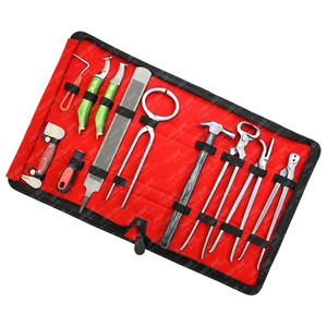 Venta al por mayor Kit de herramientas de herrador alicates de corte de pezuña clincher Hoof buffer Hoof cuchillo clavo de conducción martillo herrador Equipo conjunto - Product Image 6