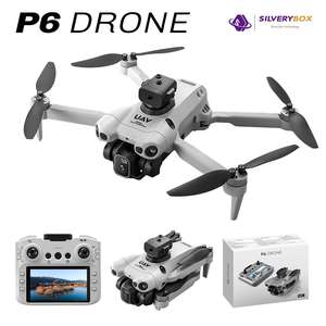Nouveau drone professionnel pliable P6 avec résolution vidéo FHD 1080p, longue durée de vol (10-20 minutes), photographie aérienne - Product Image 2