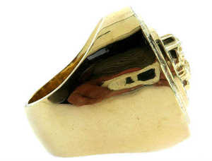 Anillo de Lujo para Hombre Luxira con Diamante Medusa de 0.80 Quilates Cultivado en Laboratorio, Oro Sólido de 14k con Baño de Rodio - Product Image 3