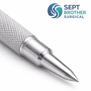 Obturador de Trocar Reutilizable de Acero Inoxidable para Cirugía Laparoscópica |   Instrumento Quirúrgico con Mango Moleteado - Product Image 3