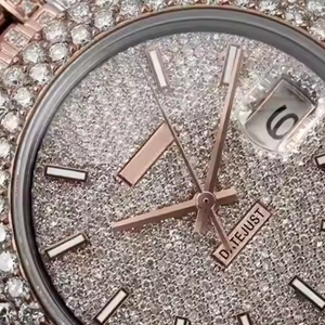 VVS Moissanite นาฬิกาข้อมือแบบอัตโนมัติสำหรับผู้ชายผู้หญิงผลิตจาก surat - Product Image 5