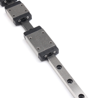 Pièces d'impression 3D KGT Cnc Kossel Mini MGN7 7mm glissière de Rail linéaire miniature 1 pièces 7mm rail de L-250mm + 1 pièces chariot MGN7C
