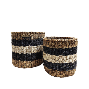 Handmade Rattan Woven Baskets Hot Sale Flower <b>Hanging</b> <b>Wall</b> Basket for Home Office Hotel Indoor Decor Gift Jute Seagrass - Product Image 6