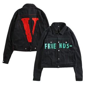 Calle Casual Hip Hop Bomber lavado algodón prendas de vestir exteriores Retro hombres Denim abrigo sudaderas con capucha Jeans chaqueta para hombres - Product Image 4