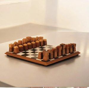 Juego de Ajedrez de madera con tablero de ajedrez de madera plegable con almacenamiento King Game para vajilla Tablero de pecho hecho a mano de La India - Product Image 3