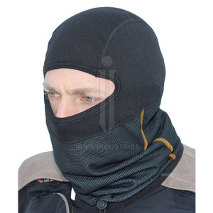 Logotipo personalizado invierno 100% poliéster sombrero liso cómodo pasamontañas Unisex cubierta de cara completa pasamontañas de un agujero - Product Image 5