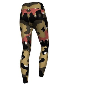Leggings en polyester spandex respirant à séchage rapide pour femmes, pantalons imprimés à sublimation personnalisée avec service OEM - Product Image 2