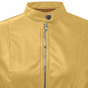 <b>Motocross</b> Racer Jacket Breathable Outwear Woman Varsity Jacket Women's Faux Leather Woman Leather Racer Jacket Streetwear Look - Product Image 3