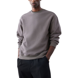 Men's Wholesale Crewneck <b>Sweatshirts</b> Hoodies 100% Cotton Fleece Pullover Regular Fit Winter Casual Eco-Friendly OEM Service - Product Image 2