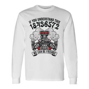 18436572 V8 Firing Order <b>Muscle</b> Car Enthusiast Long Sleeve <b>T</b>-<b>Shirt</b> Promotional <b>T</b>-<b>Shirt</b> for Car Lovers - Product Image 1