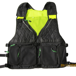 เสื้อกั๊กสะท้อนแสง,เสื้อกั๊กป้องกันความปลอดภัยสีดำน้ำหนักเบาระบายอากาศต่อสู้ยุทธวิธี - Product Image 2