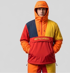 Conjunto corto cortavientos personalizado para hombre al por mayor conjunto de chándal de nailon cortavientos transpirable de ajuste relajado sólido para el verano - Product Image 1