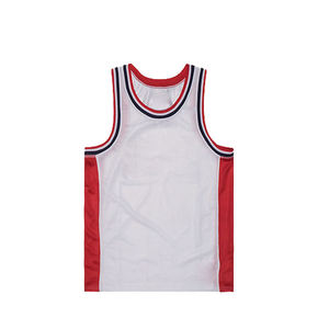 Camiseta de baloncesto de secado rápido de talla grande personalizada, diseño liso transpirable de verano, técnicas impresas por sublimación certificadas BSCI - Product Image 1