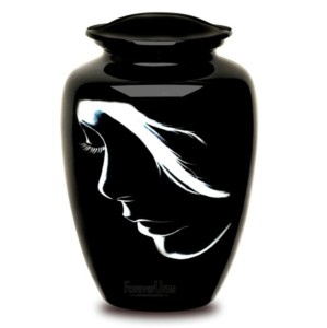 Bleu et argent voie lactée avec bande de gravure urnes de crémation en aluminium vente chaude urnes funéraires en métal bas prix urnes de cendres humaines - Product Image 5