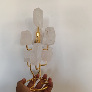 Exclusif Nouvelle Arrivée Multi Stone Rough Rock Stone Table Top Stand Décoratif Showpiece Maison et Bureaux Guérison Cristal Cadeaux - Product Image 3