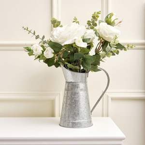 Maceta estilo jarra galvanizada-Maceta floral rústica a granel para uso decorativo - Product Image 4