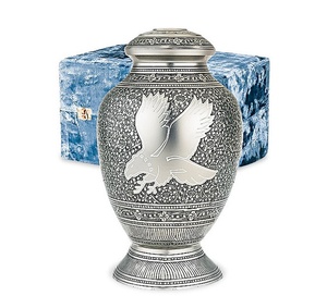 Vantage Urne de cendres décorative moderne et chaude pour animaux pour les cendres humaines Urnes de crémation en métal de concepteur Urnes de crémation modernes Offre Spéciale - Product Image 5