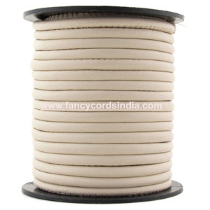 Vente en gros prix d'usine Cordon rond en cuir 5mm 3mm Nappa cousu 4mm Bracelet cordon bijoux cousu en croix Derniers bijoux - Product Image 1