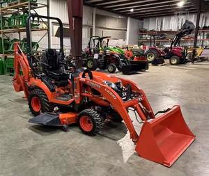 TRACTOR KUBOTA BX2380 DE 23 HP A PRECIO ECONÓMICO DISPONIBLE PARA LA VENTA CON CORTACÉSPED Y CARGADOR INCLUIDOS - Product Image 1